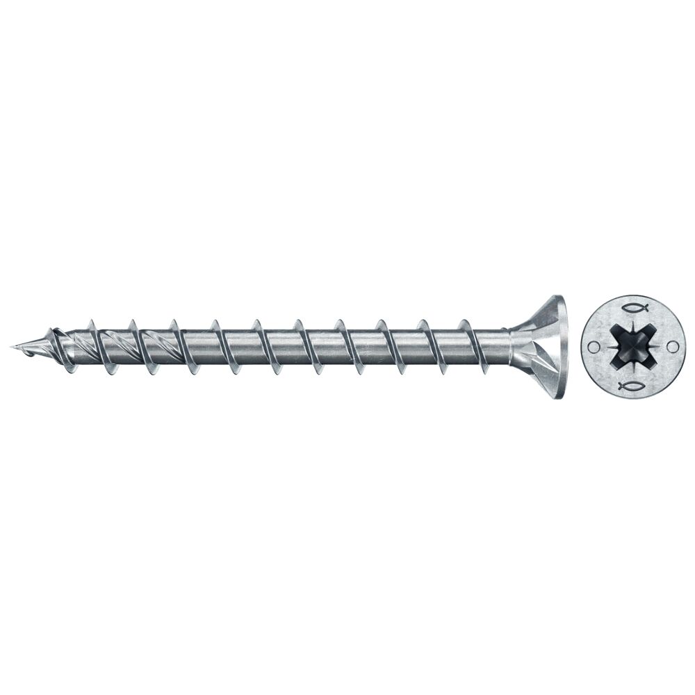 fischer PowerFast II CZF 4,5 x 20, spaanplaatschroef (200 stuks) met volledige schroefdraad, verzonken kopschroef met kruiskop, schroef voor houtbewerking, vermindert inschroefweerstand en fischer PowerFast II CZF 4,5 x 20, spaanplaatschroef (200 stuks) met volledige schroefdraad, verzonken kopschroef met kruiskop, schroef voor houtbewerking, vermindert inschroefweerstand en